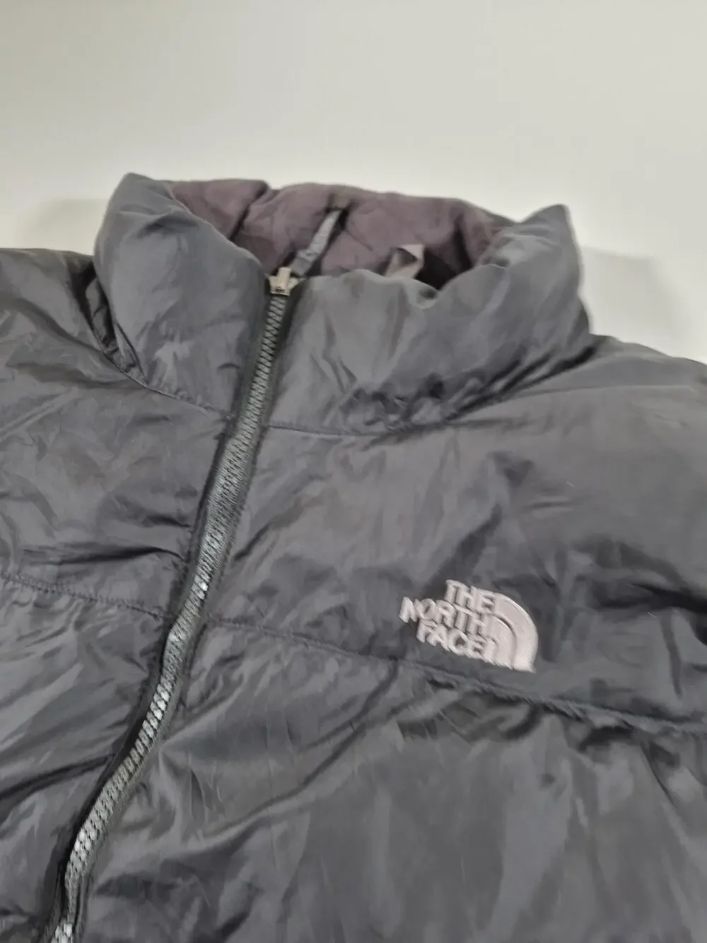 The North Face Jacket Mens XL Black 550 Down Puffer Full Zip Insulated Outdoor